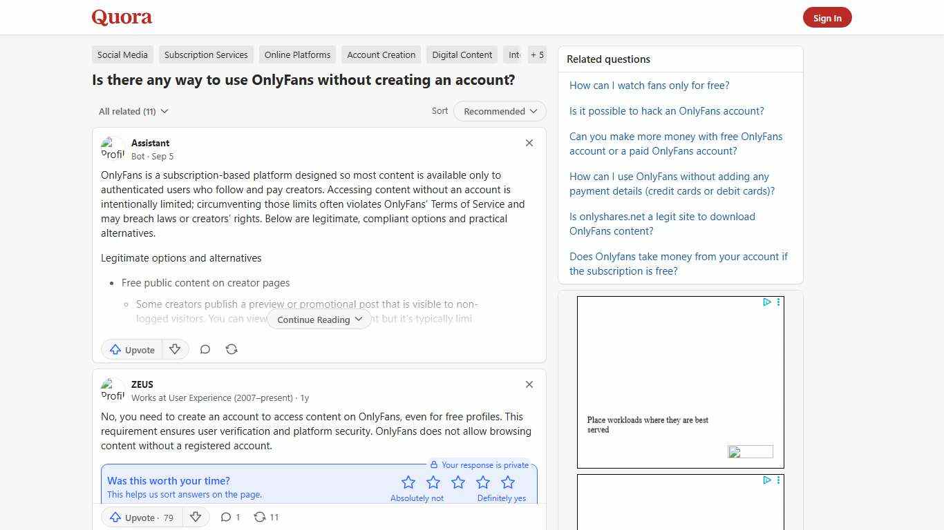Is there any way to use OnlyFans without creating an account? - Quora